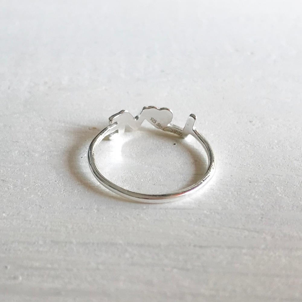 Love Midi Ring ( 925 Sterling Silver ) - Picture 3 of 5